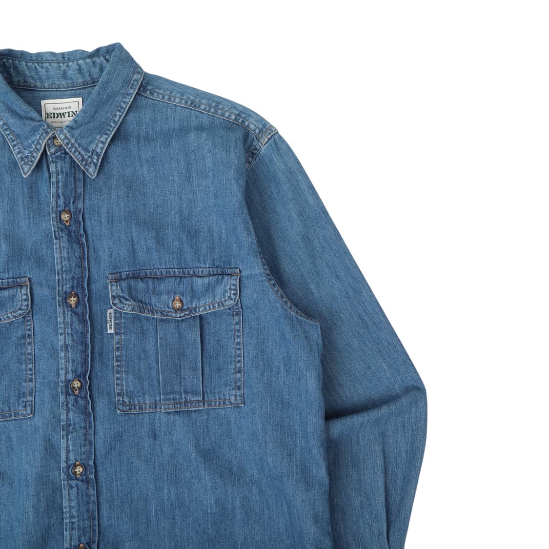 올드 에드윈 헤비-듀티 웨어 워크 데님셔츠 상품이미지3