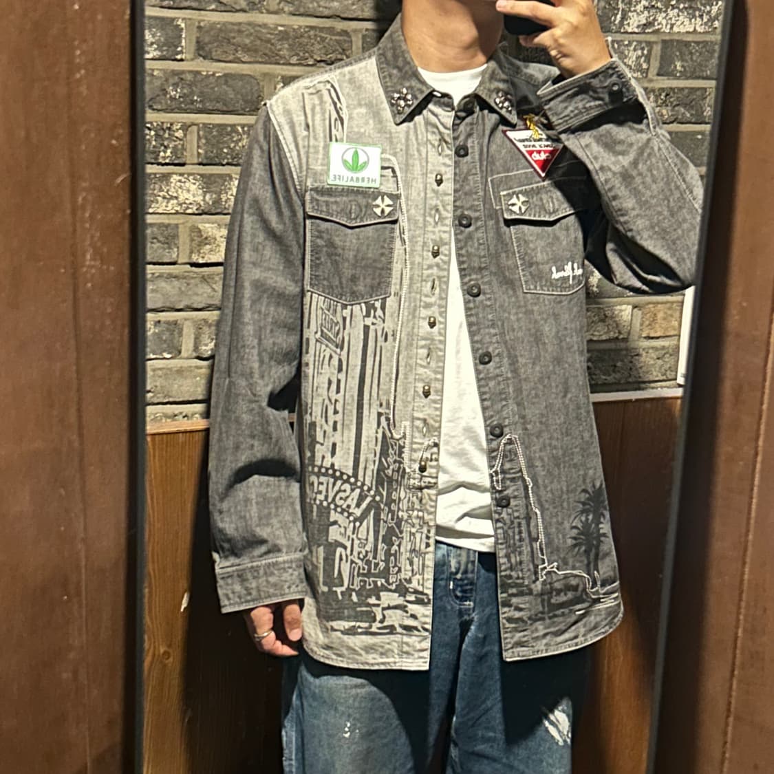 L) Majah Flavah 마자플라바 올드스쿨 힙합 유니크 셔츠 상품이미지10