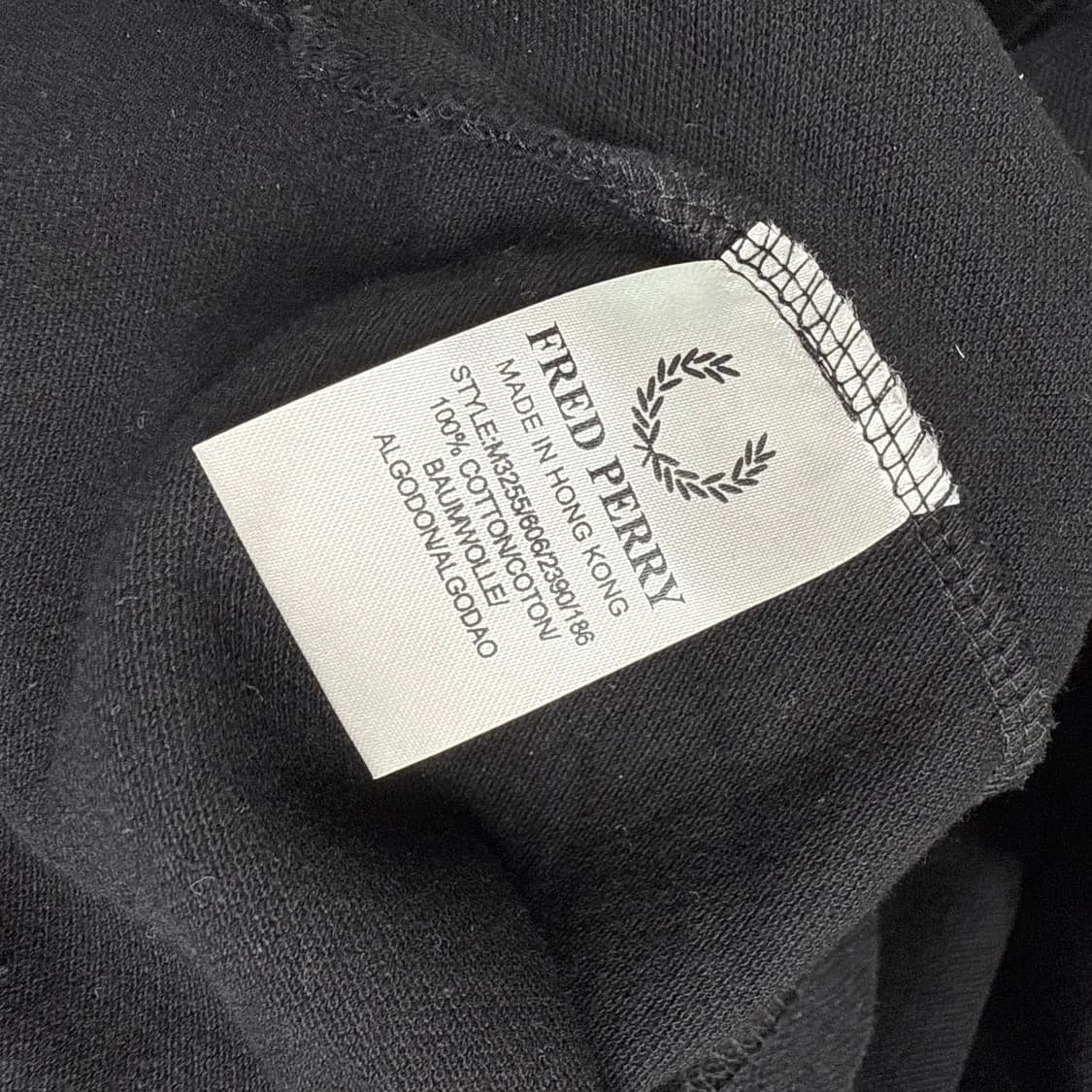 [M] 프레드페리 블랙 카라티셔츠 상품이미지6