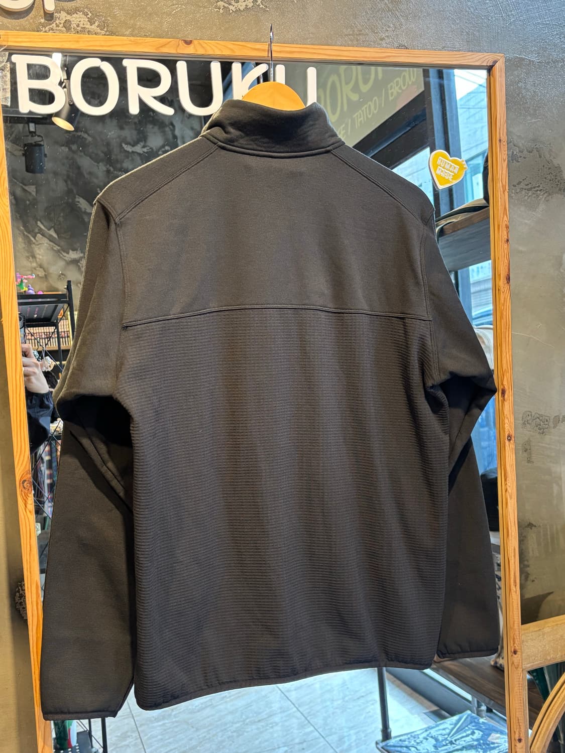 유니클로 기모 블랙 집업져지 상품이미지5