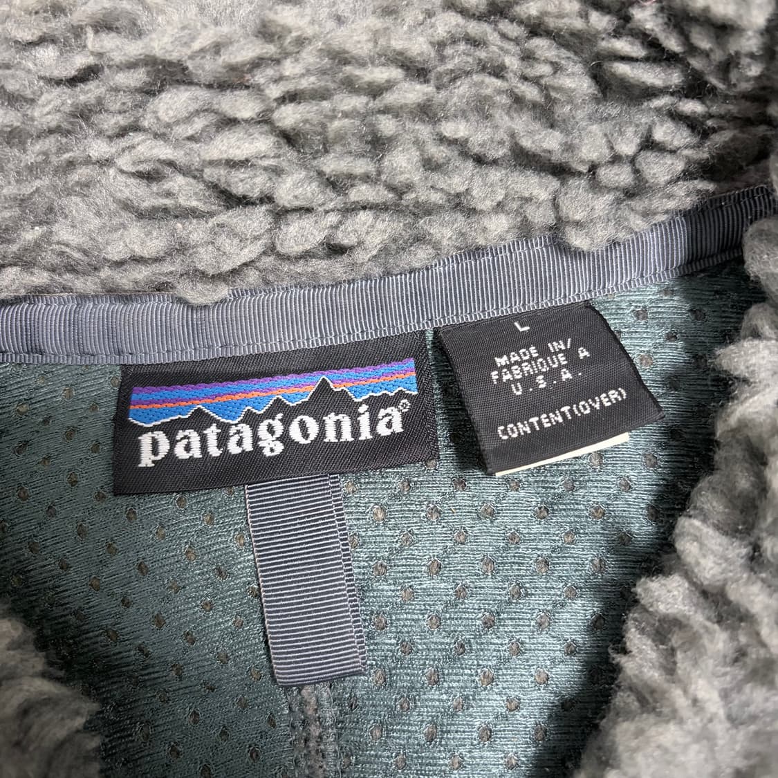 2000 파타고니아 클래식 레트로 딥파일 플리스 차콜 상품이미지5