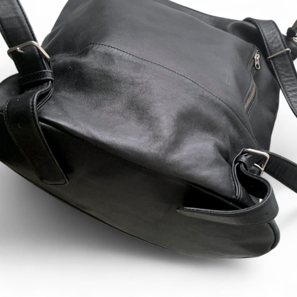 요지야마모토 와이즈 레더 숄더 백팩 상품이미지3