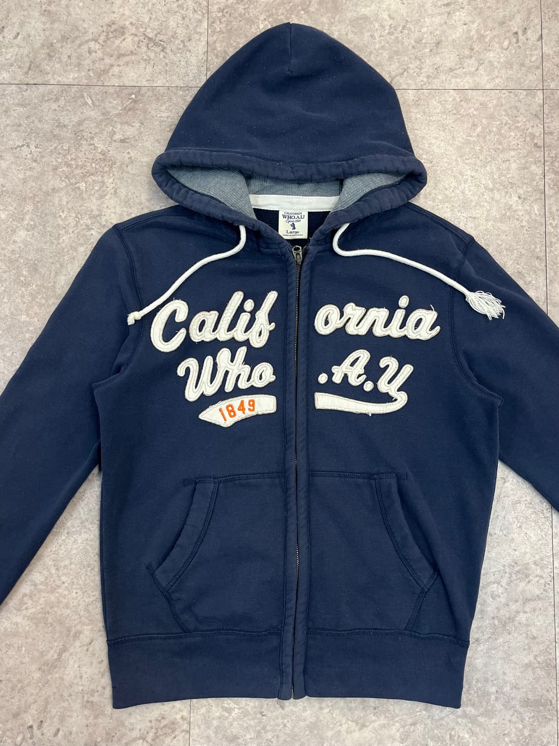 후아유 기모 후드집업 네이비 L #csz4040 상품이미지4