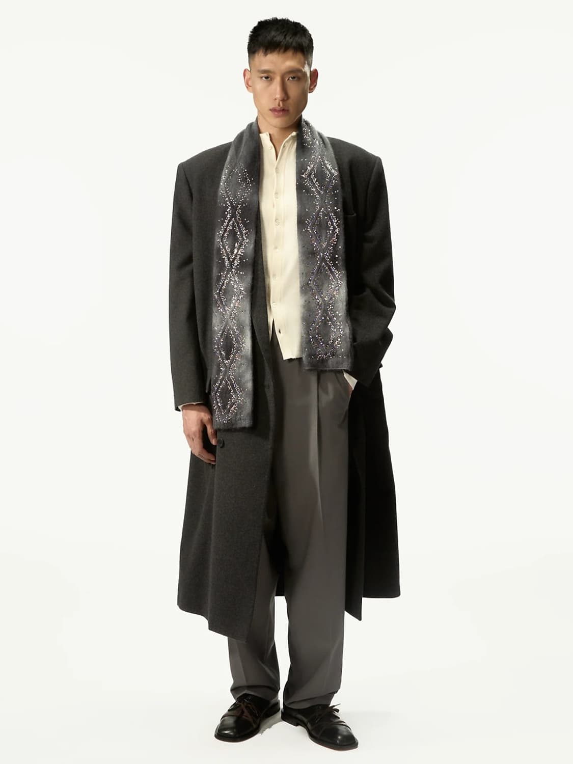 하루판매] 25FW 마리아노 룽고마레 코트 M 상품이미지2