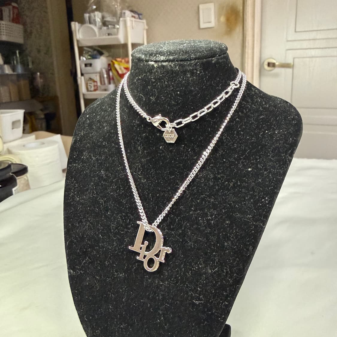 디올 오블리크 펜던트 네클리스 목걸이 상품이미지3