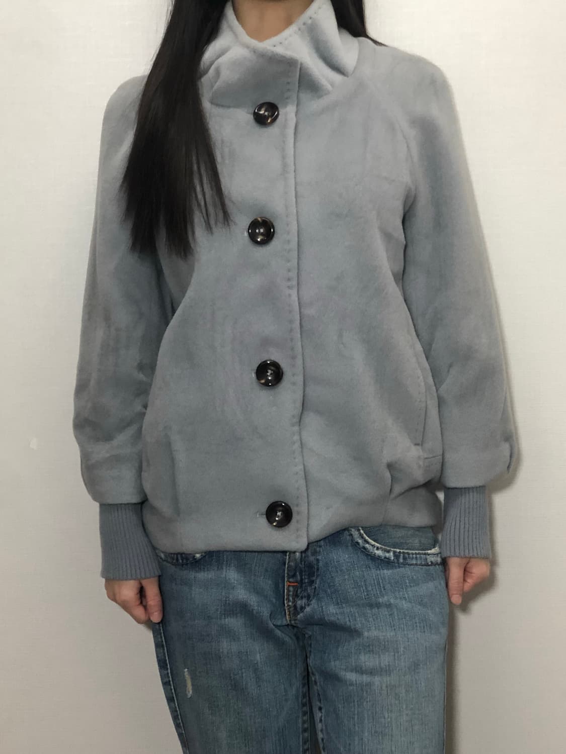 빈티지 그레이 울 자켓 상품이미지4