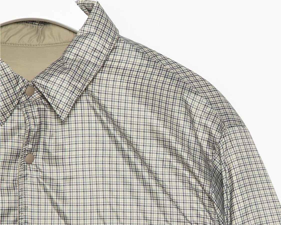 체크 리버시블 경량 패딩 상품이미지4