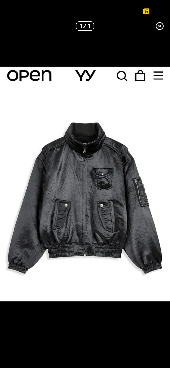 Open yy 새틴 봄버 M 상품이미지1
