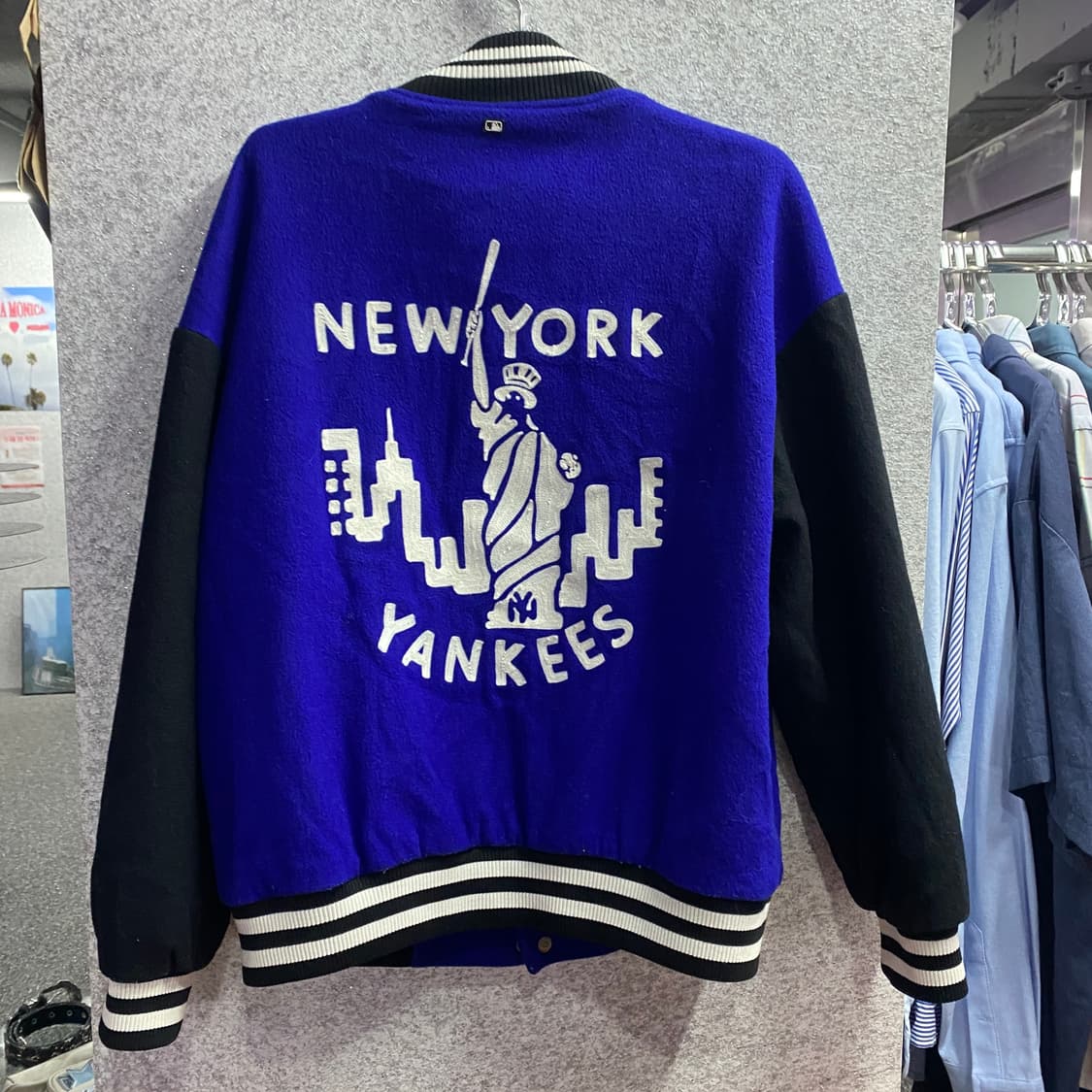 MLB 빅로고 모직 바시티 자켓 B3206 상품이미지4