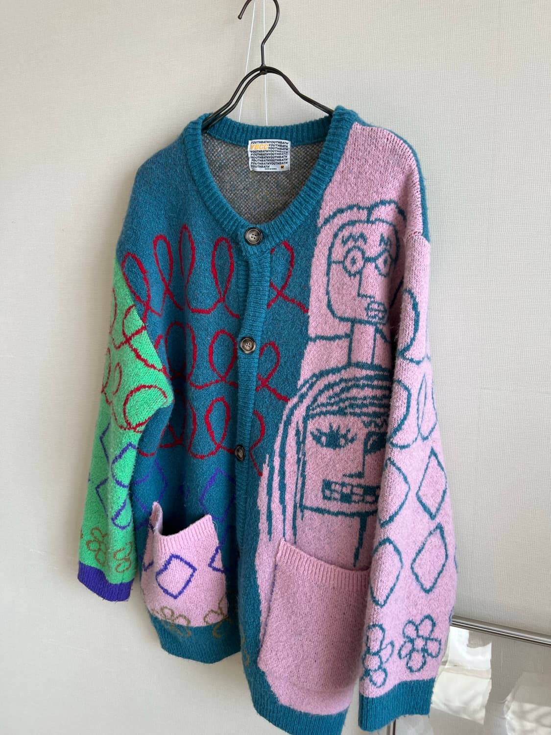 유쓰배쓰 드로잉 가디건 상품이미지4