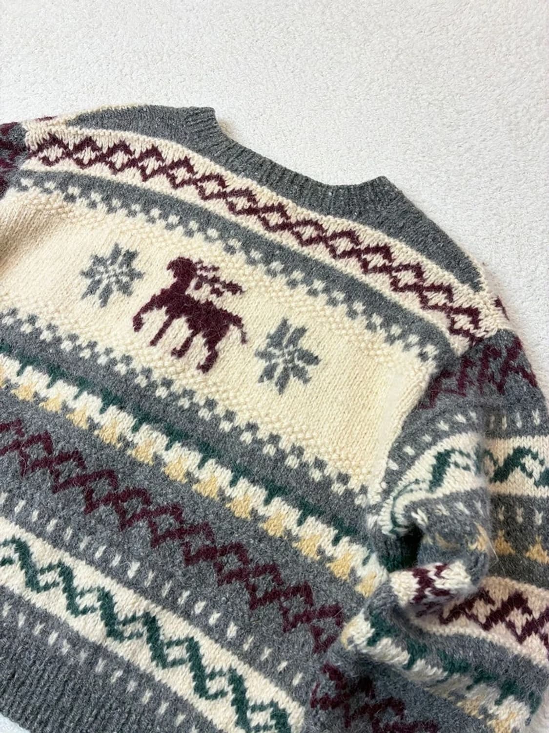 핸드니트 커도우 90's 에스닉 코위찬 패컨 울 가디건 PN6117 상품이미지6