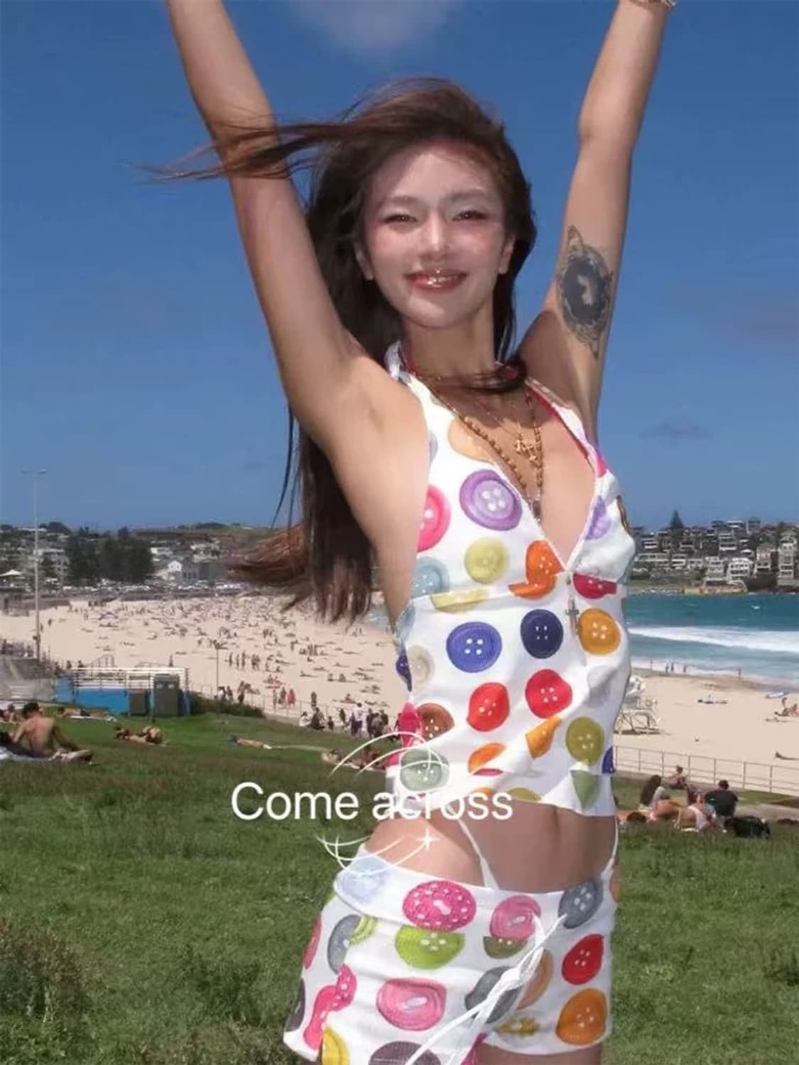 프린팅 홀터넥 수영복 상품이미지4