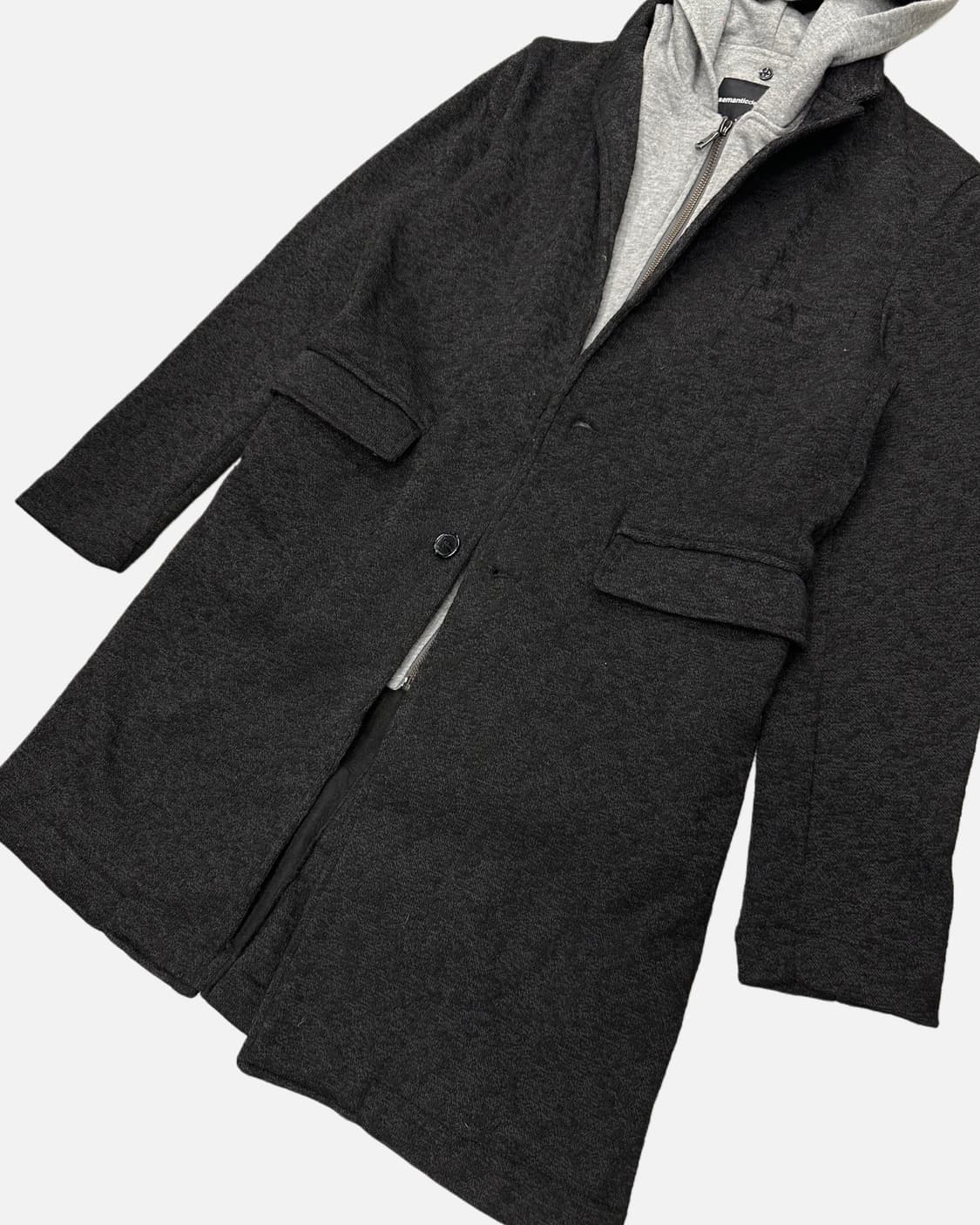 hood layered single coat 상품이미지4