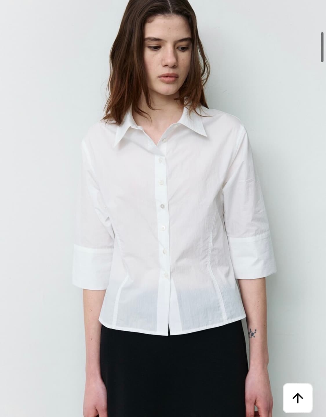 레터 7부 여름 셔츠 Dew 3/4 sleeve shirt  상품이미지3