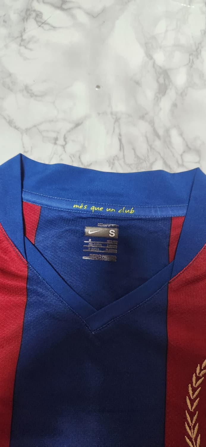 나이키 바르셀로나 07-08 50주년 홈 유니폼 반팔 NO.10
 상품이미지5