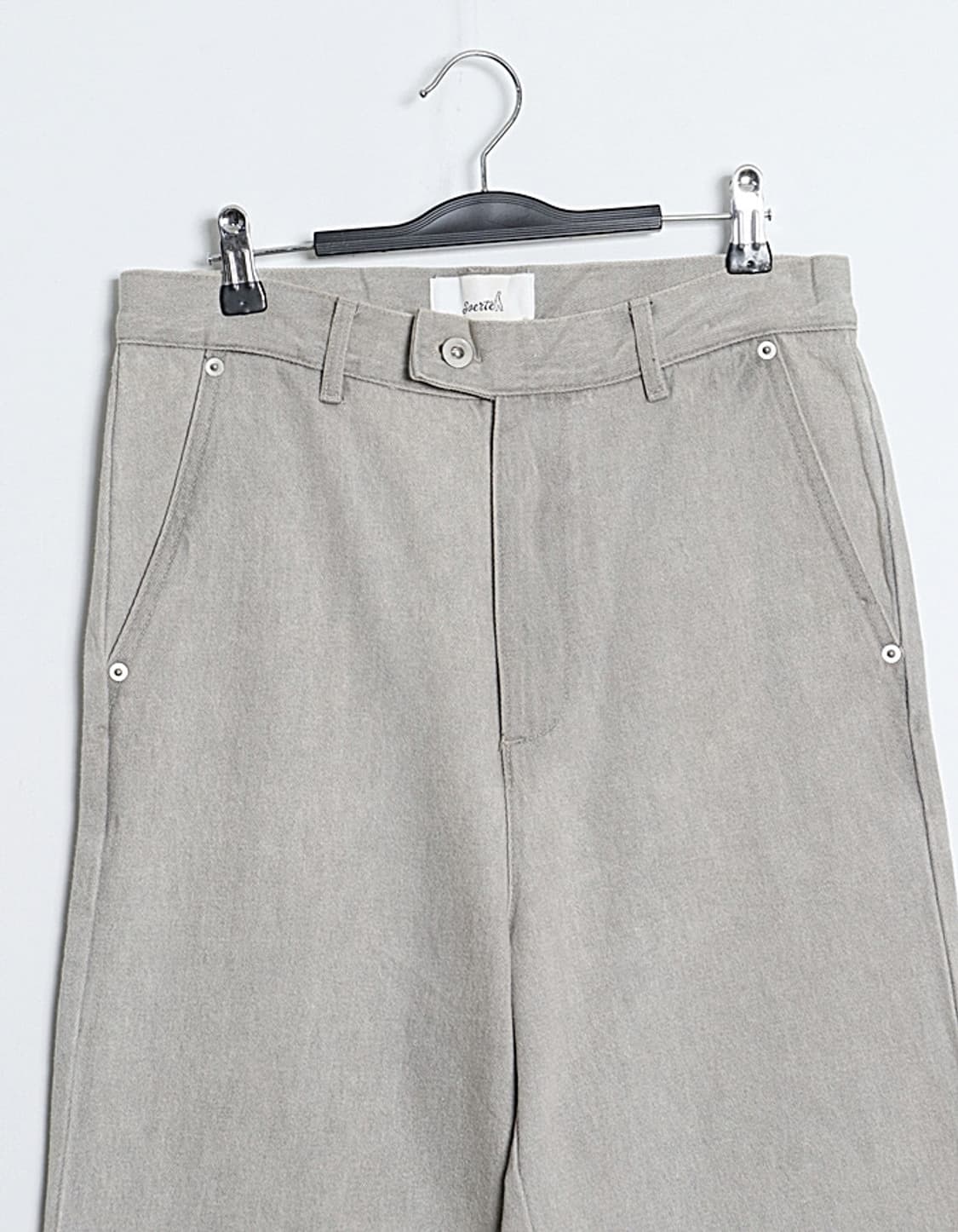 Soerte Wide Straight Flared Denim Pant  상품이미지2