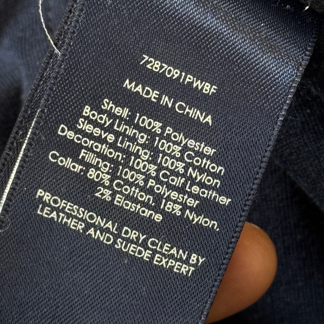 폴로 랄프 로렌 라이트 나일론 히든 후드 카프 레더 트리밍 자켓  상품이미지9