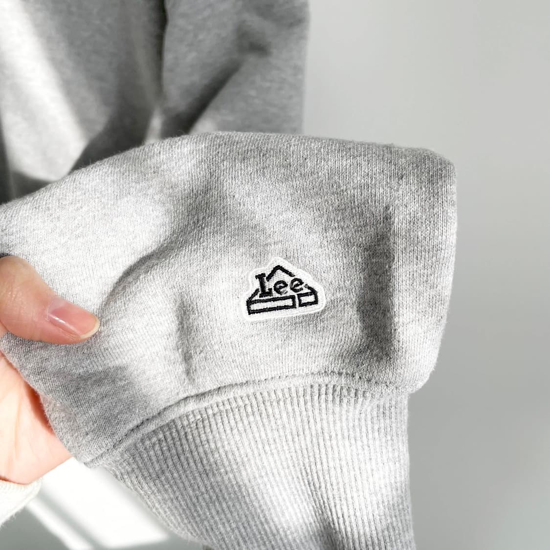 A2 LEE 스몰 트위치 하프 집업 맨투맨 그레이 L사이즈 상품이미지5