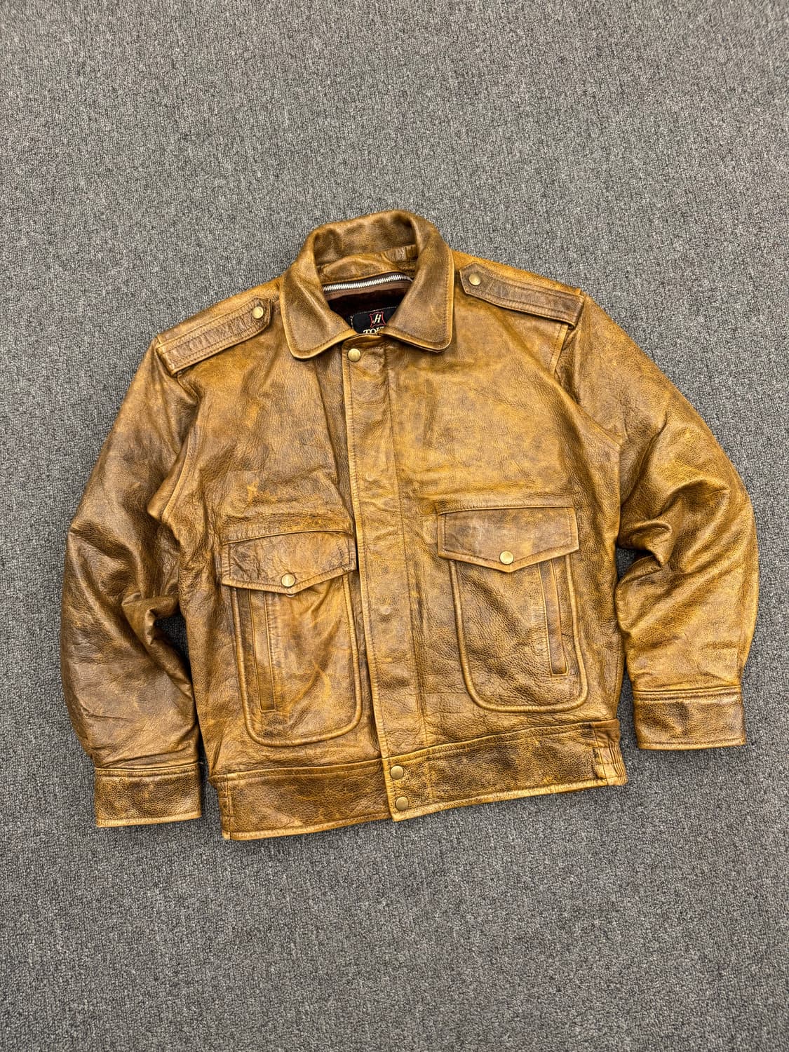 L)H Tokyo Leather 빈티지 a-2 스타일 레더 자켓 상품이미지1