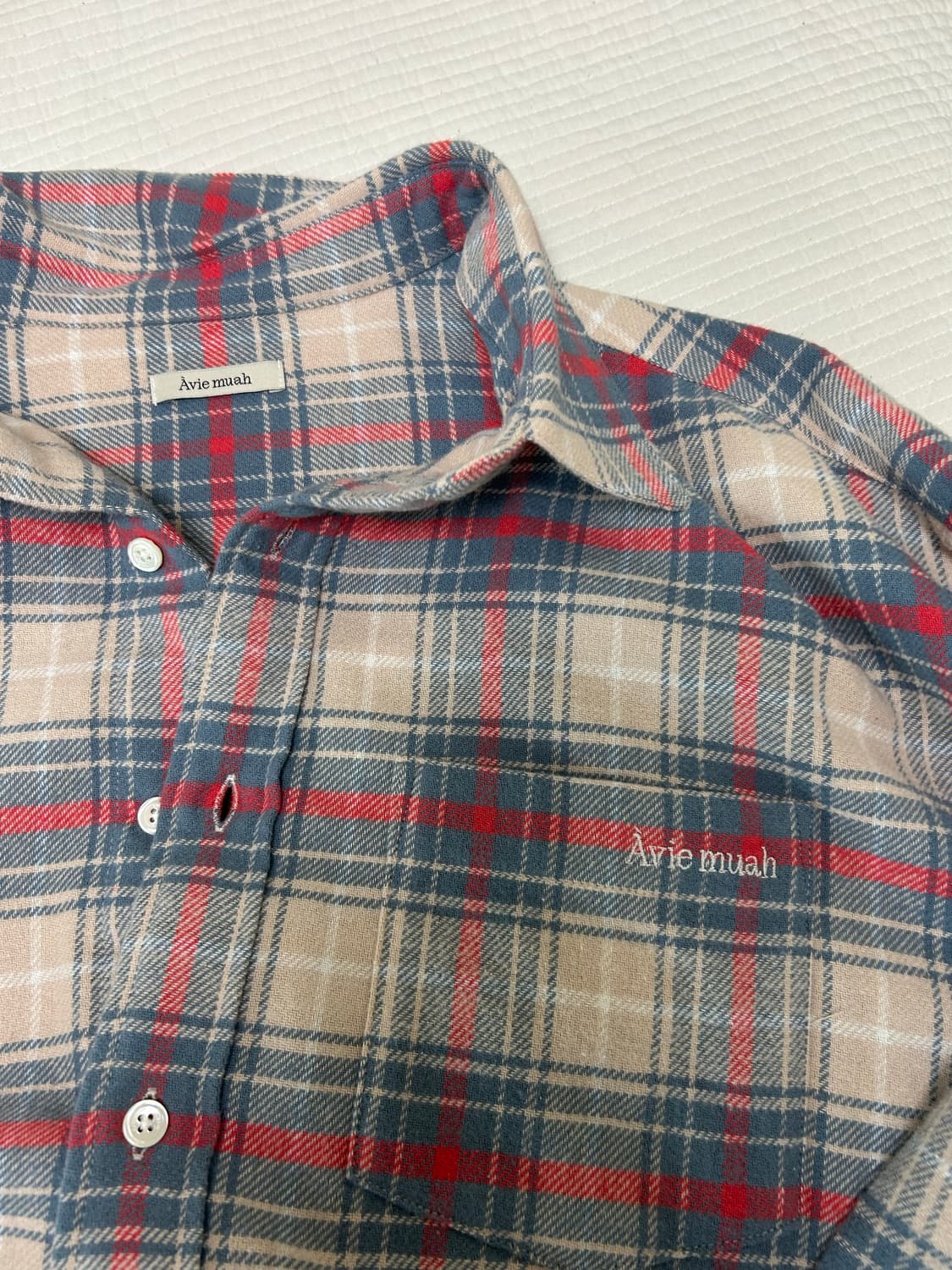 아비에무아 체크셔츠 1사이즈 상품이미지2