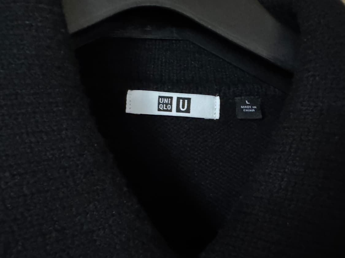 유니클로U 램스울니트재킷 블랙 상품이미지3