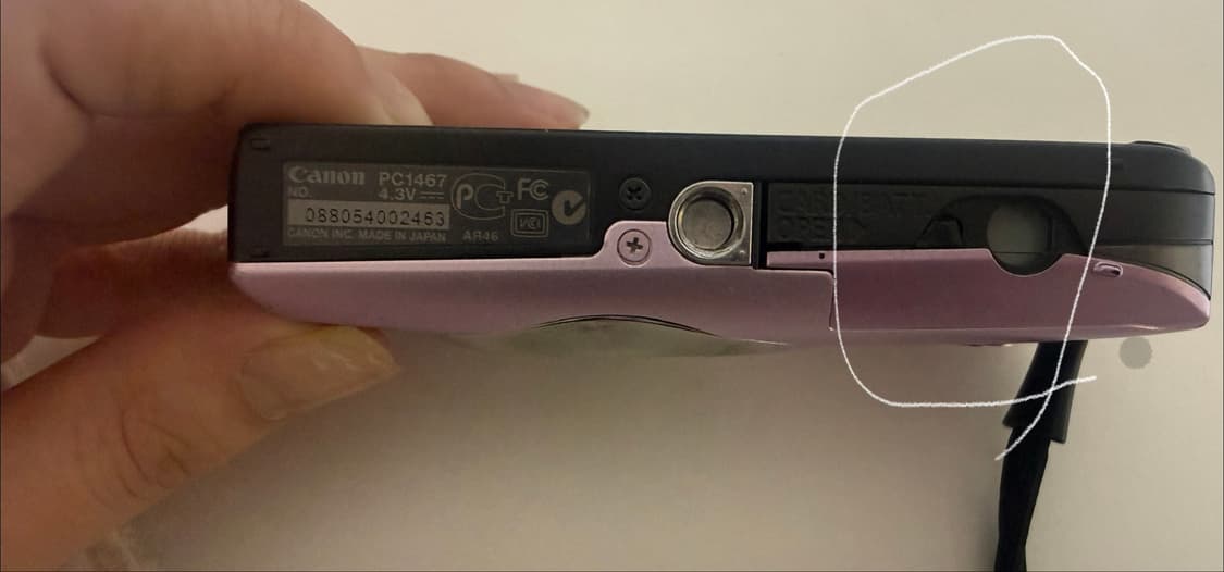 캐논 익서스 210 핑크 (기스있음,배터리 단자쪽 고무패킹없음) 상품이미지7