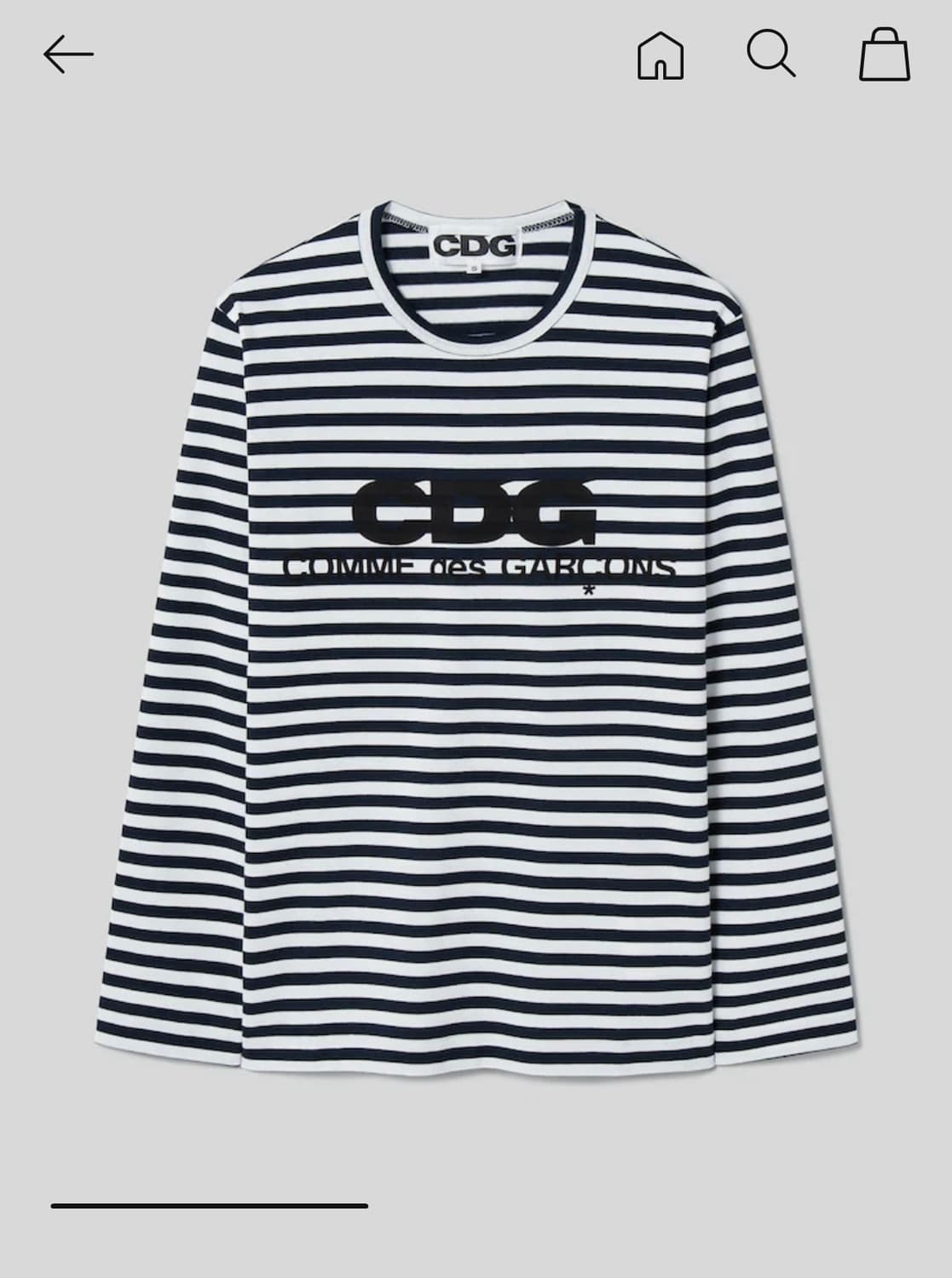 꼼데가르송 CDG 스트라이프 롱슬리브 상품이미지3
