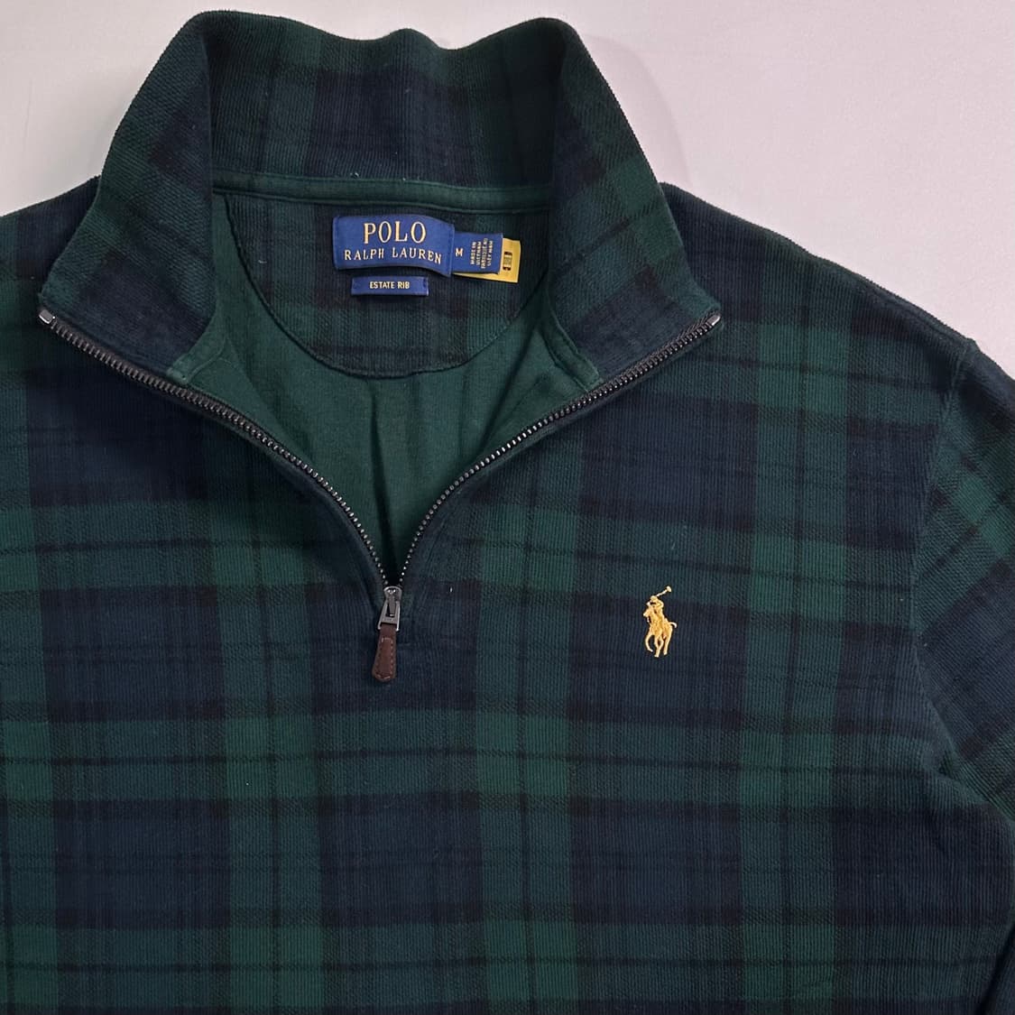 폴로 랄프로렌 블랙와치 반집업  상품이미지3