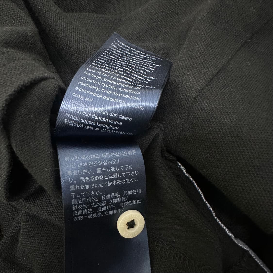 타미힐피거 여성 카라티 긴팔티셔츠 블랙 신장 164 상품이미지7