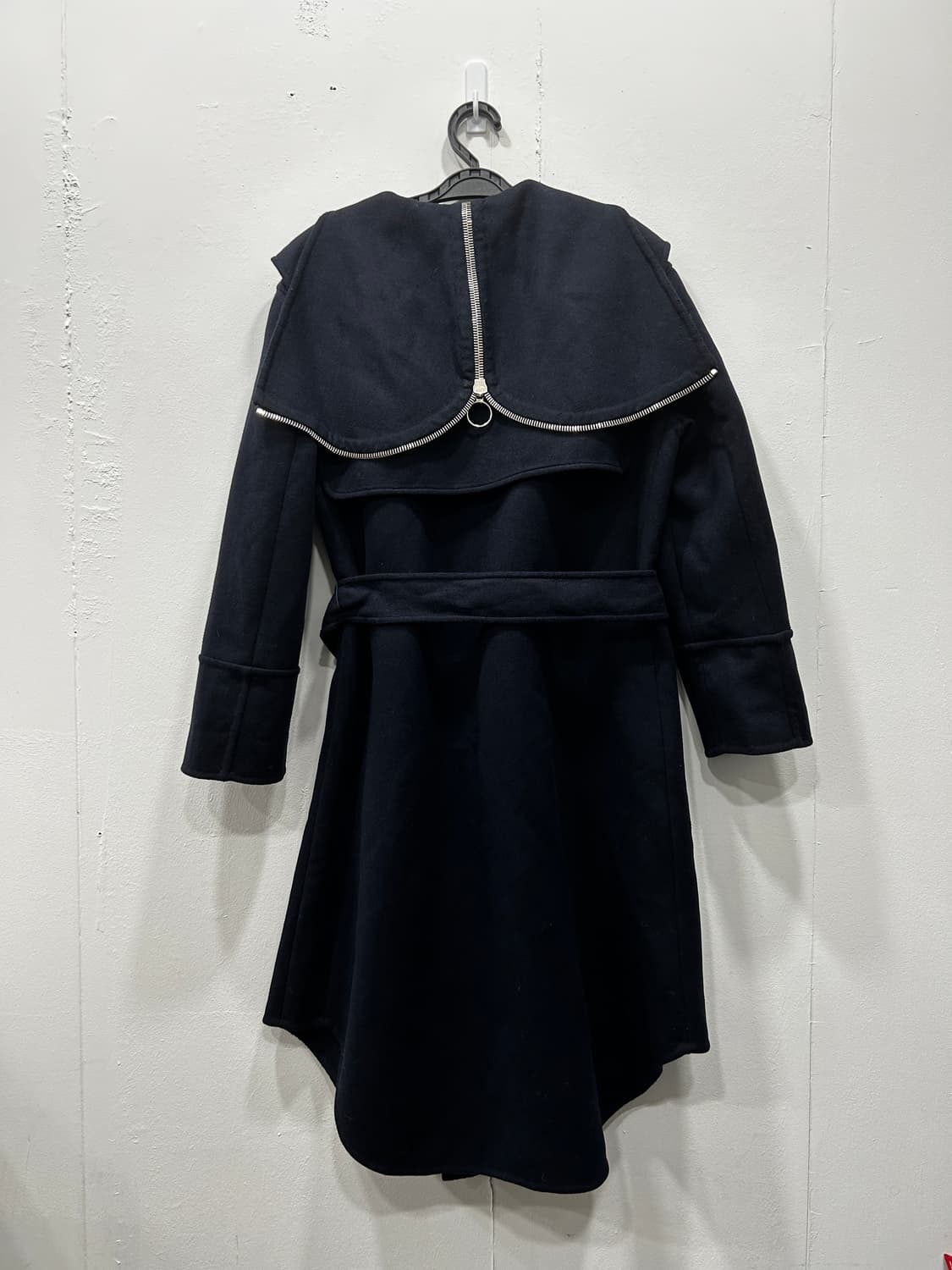 세드릭샬리에  울캐시미어 네이비 집업 후드 코트 66 상품이미지3