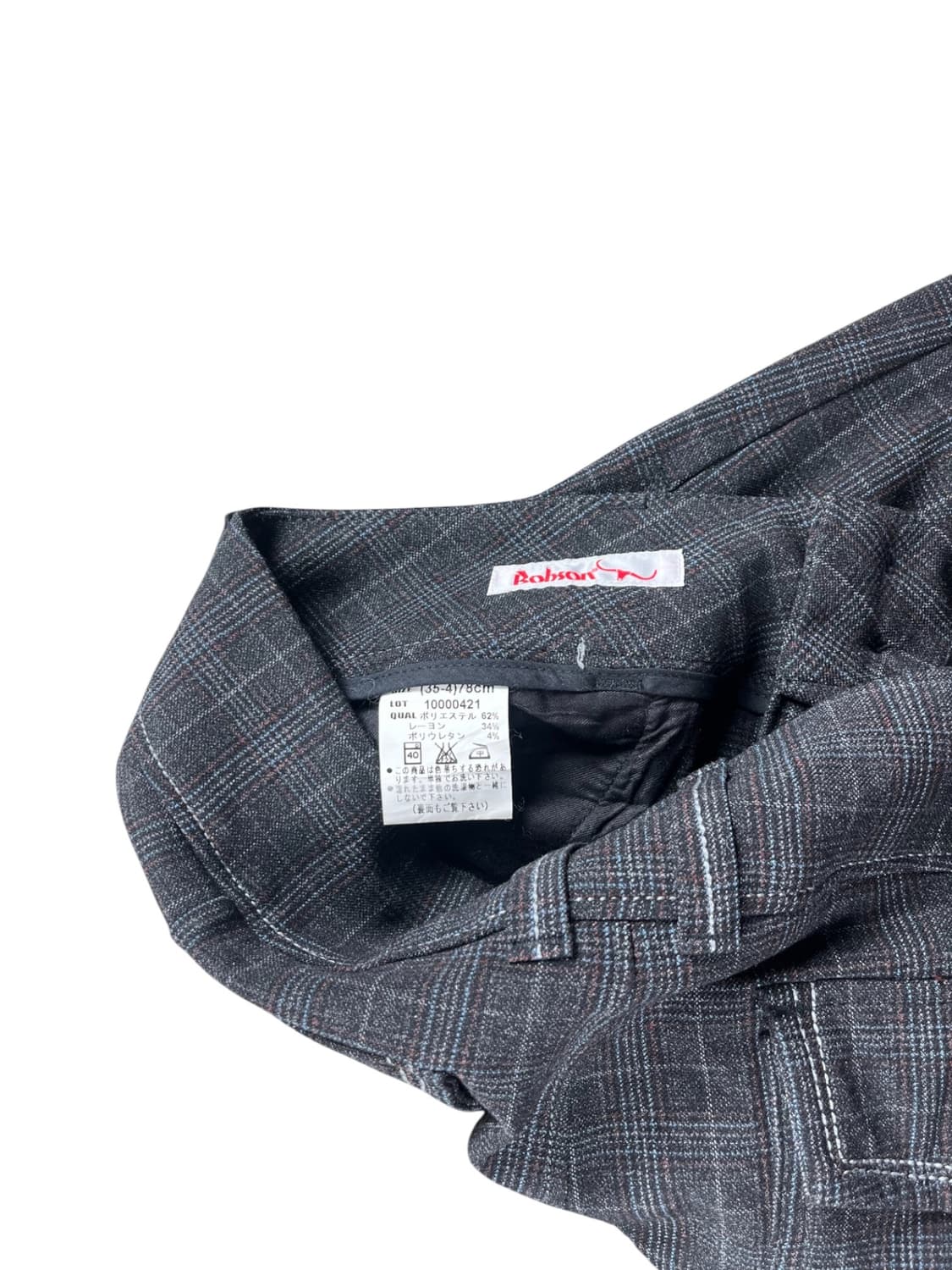 Bobson 체크 패턴 부츠컷 슬렉스  상품이미지3