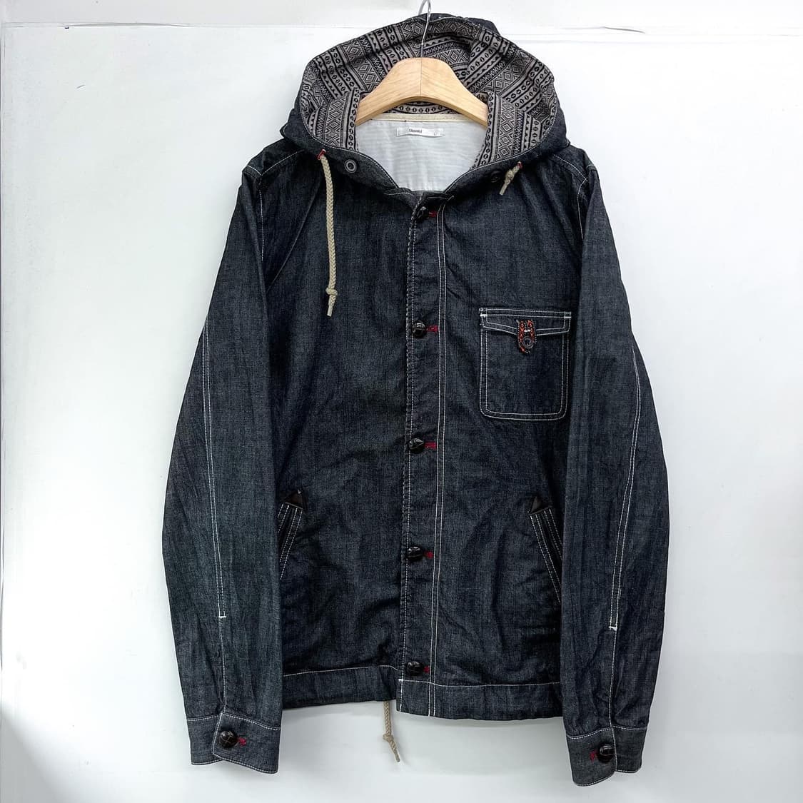 글렌미스트 제팬 아웃도어 에스닉 데님 후드 자켓 상품이미지3