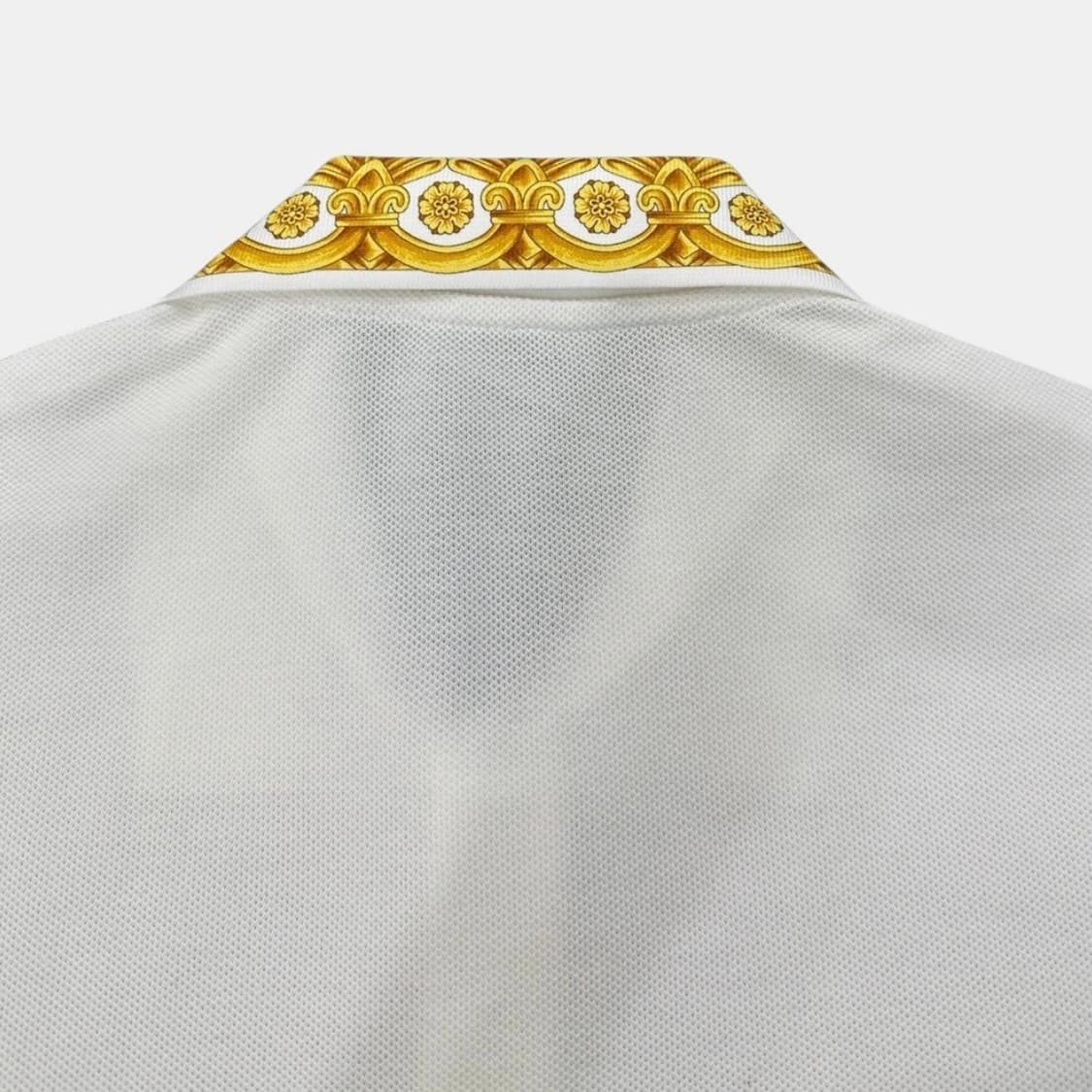 VERSACE 베르사체 바로크 카라 PK티 폴로 티셔츠 화이트 상품이미지4