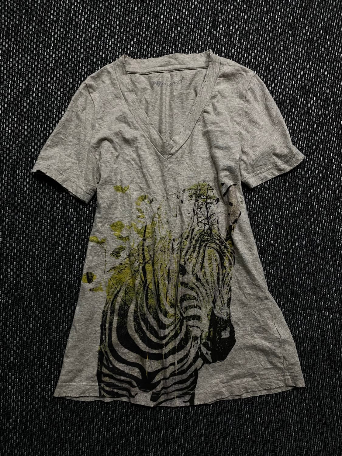 Y2K Print Slim Fit Top 상품이미지1