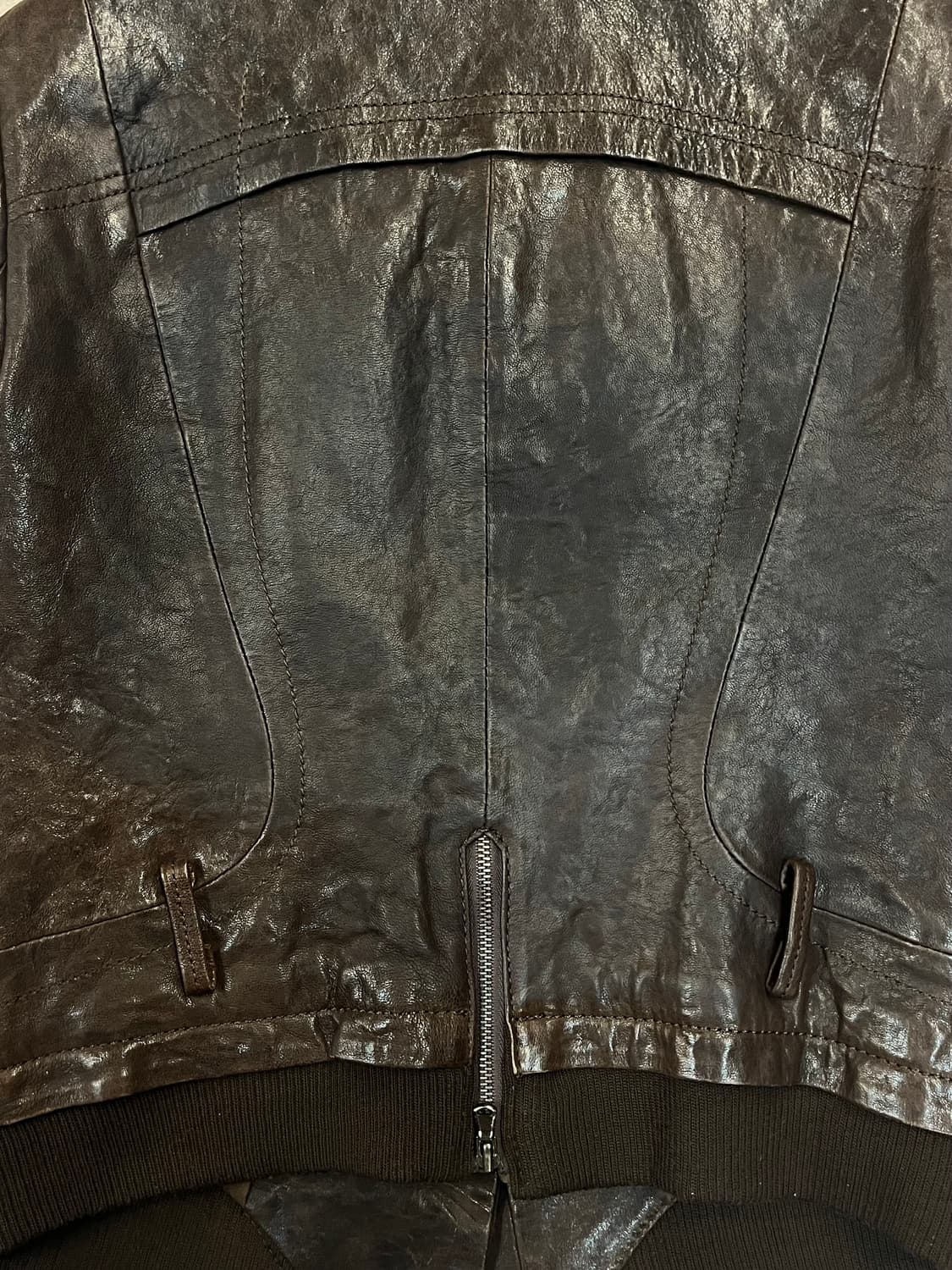 빈티지 양가죽 레더 자켓 브라운 S #csz2085 상품이미지7