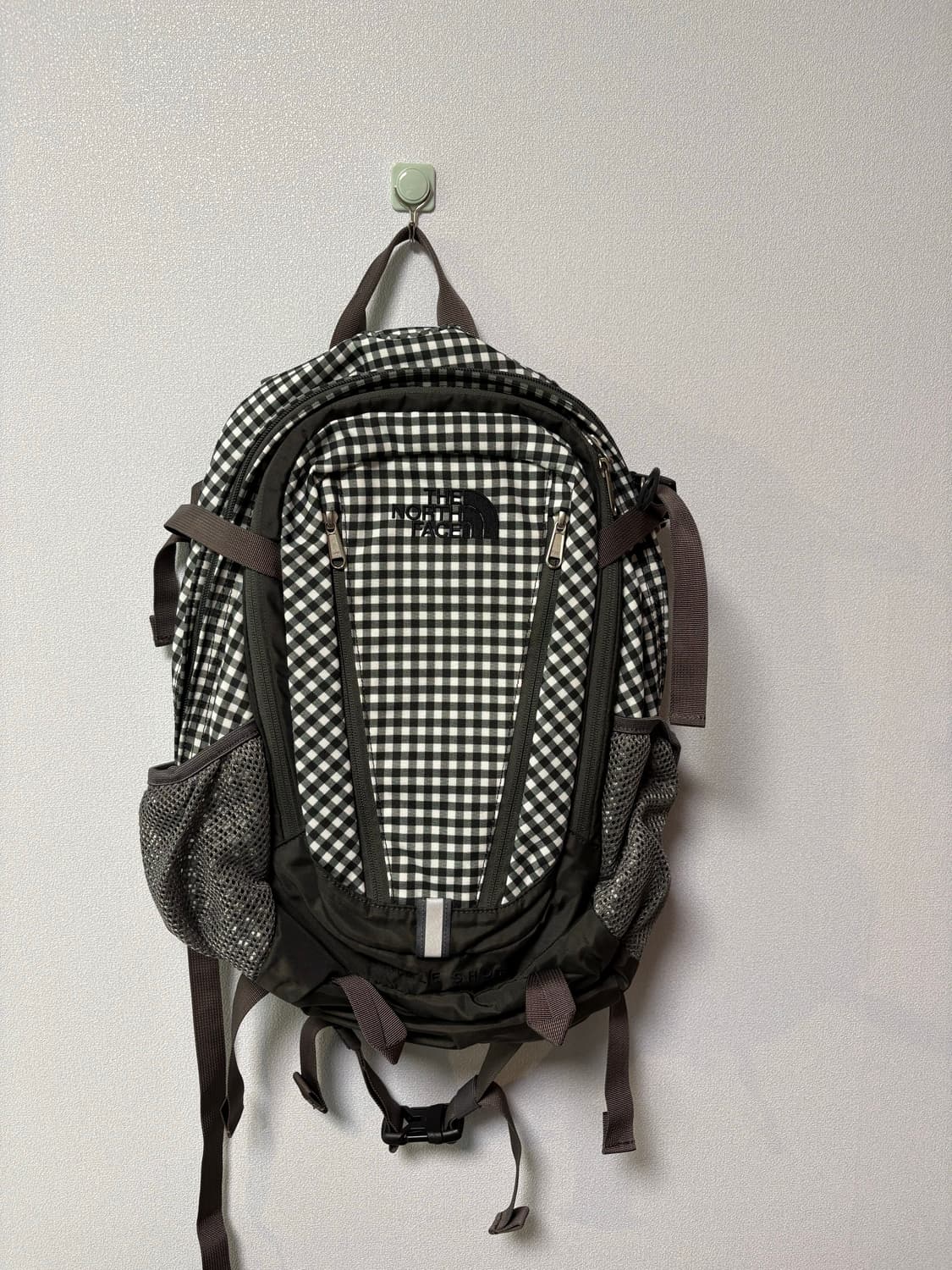 노스페이스 체크 백팩 빈티지 싱글샷 모리걸 가방 일본 도트 상품이미지1