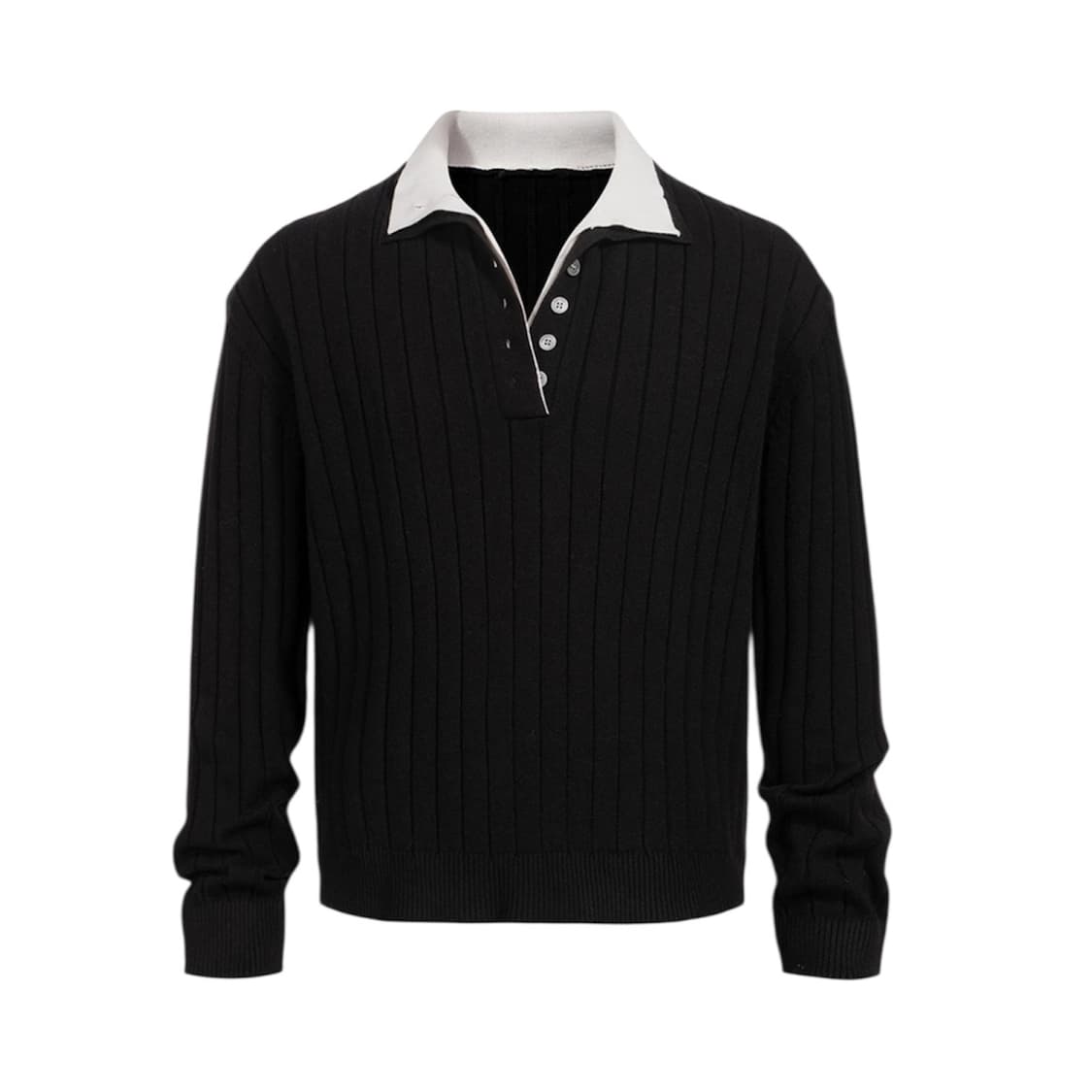 Double Neckline Two-Way Knit Pullover 상품이미지1