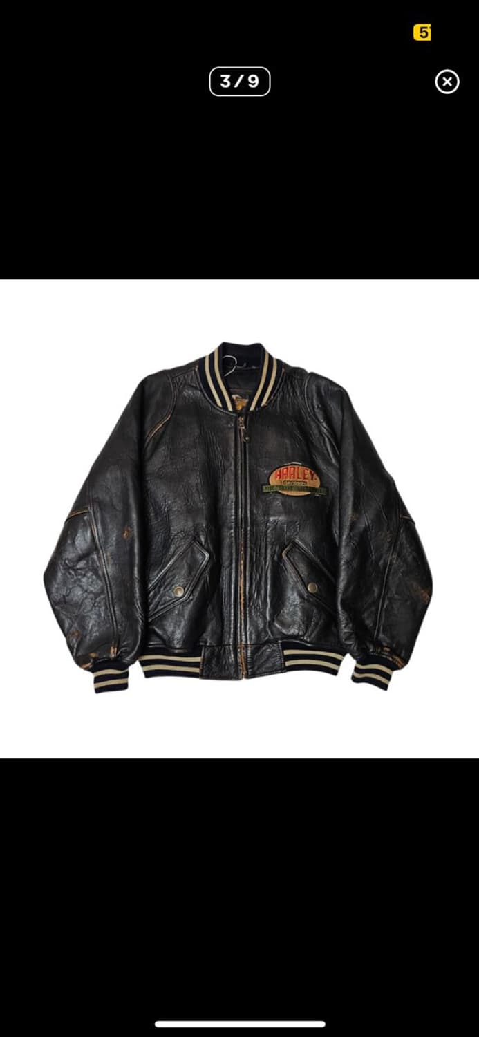 할리 데이비슨 바시티 가죽자켓 상품이미지1