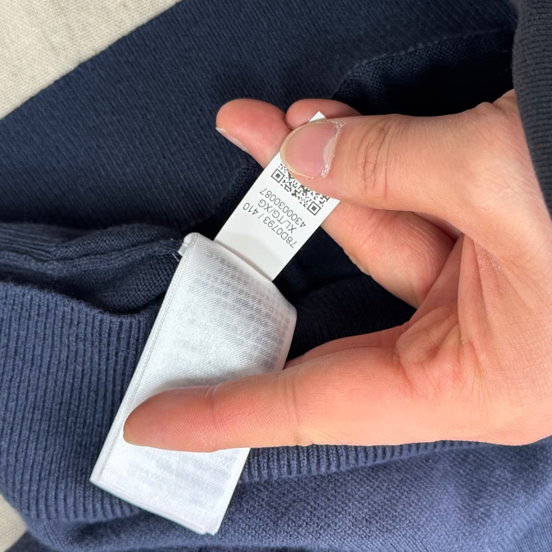 타미힐피거 삼선 자석 네이비 가디건 XL 상품이미지7