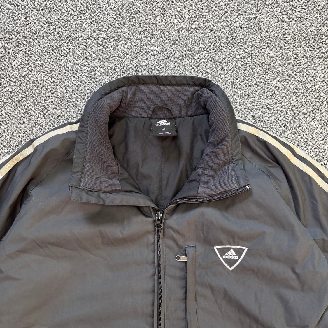아디다스 올드스쿨 바람막이 점퍼 블랙 그레이 (110) 상품이미지2