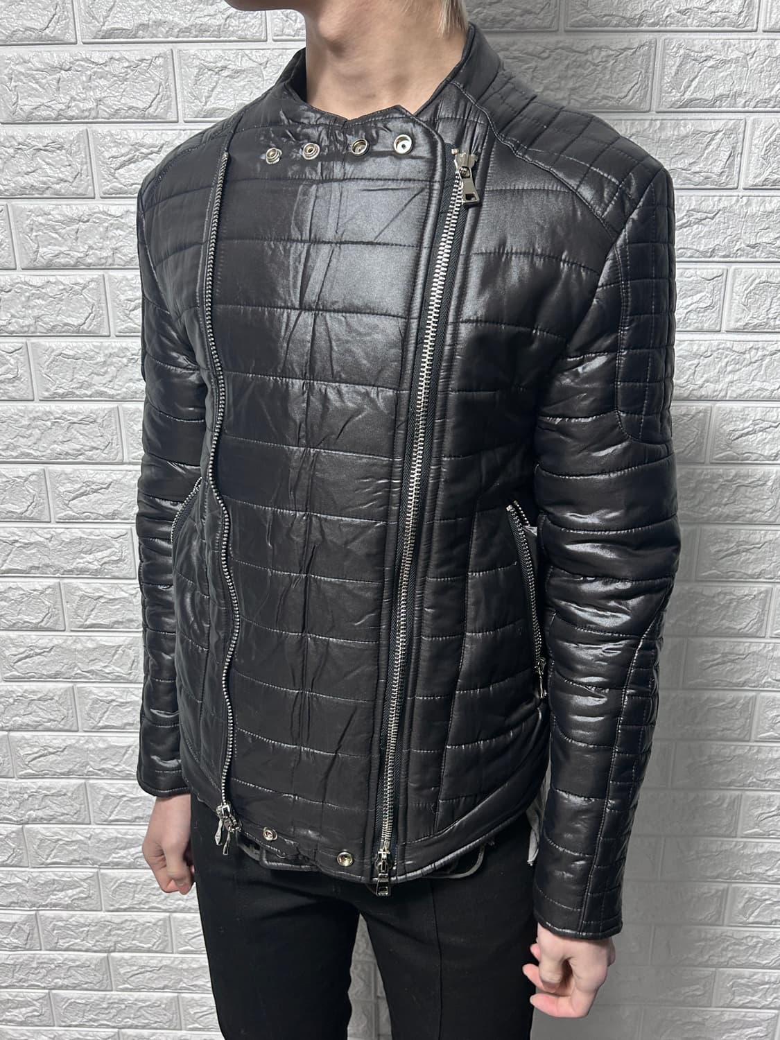 퀼티드 더블 지퍼 패딩 자켓 상품이미지2