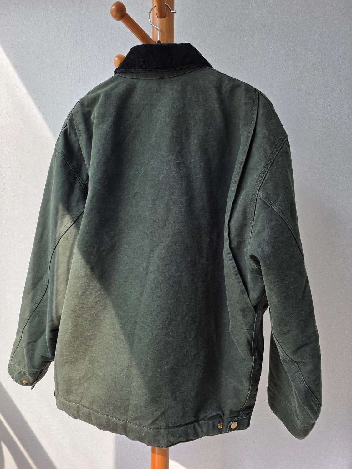 칼하트 WIP OG 디트로이트 자켓 올리브 블랙 스톤 캔버스 상품이미지2