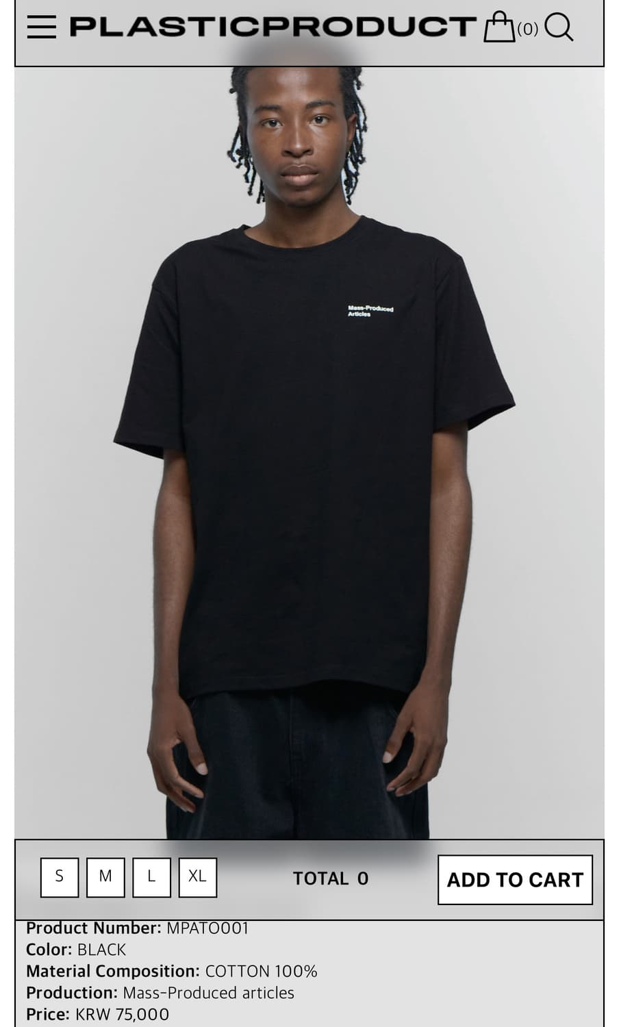 MPa T-SHIRT (BLACK) 상품이미지1