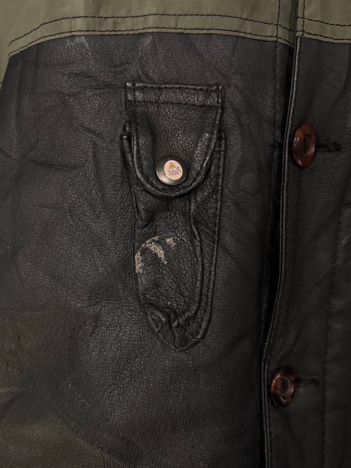 90s MxMilan 스튜디오 레더 가죽자켓 상품이미지5