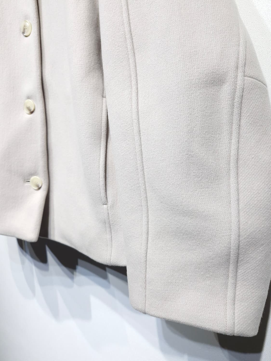 프론트로우 코쿤슬리브 울캐시미어 코트 더스티베이지_S 상품이미지6