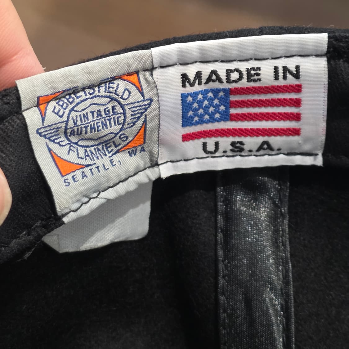 p1-5:에베츠필드플란넬x아웃모드 울 볼캡 블랙55-59cm희귀템 상품이미지6