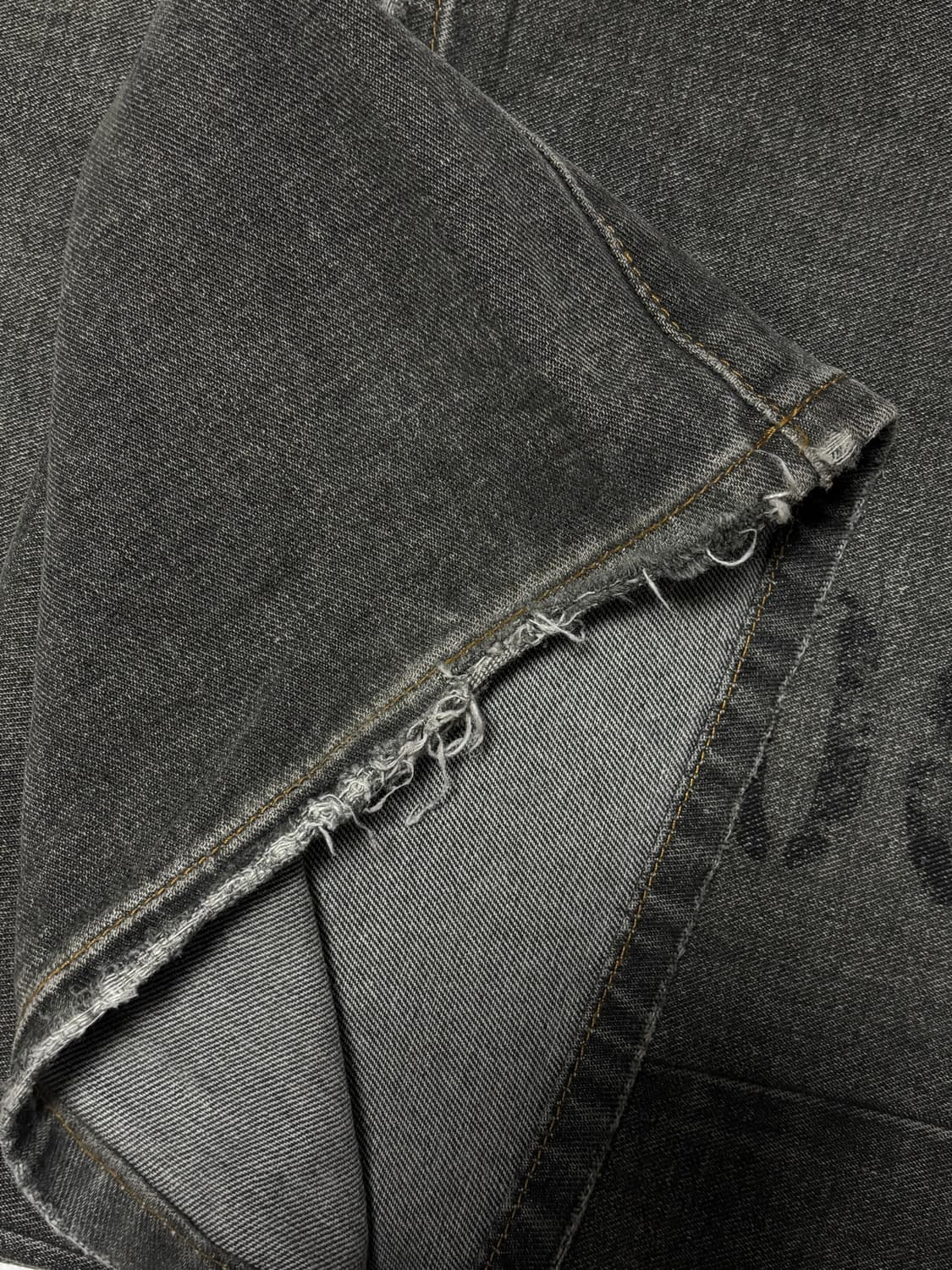 Out Pocket Printed Denim Pants (Gray) 1 상품이미지3