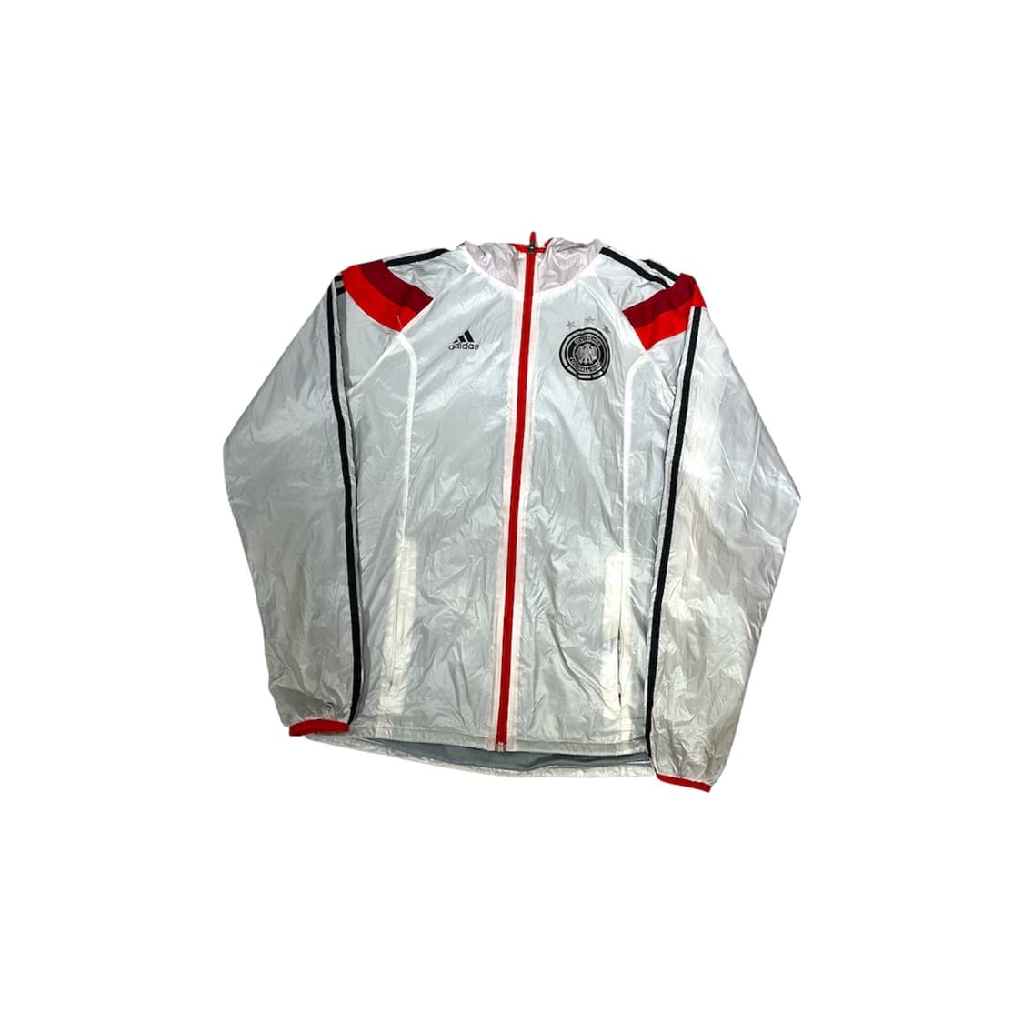 아디다스 화이트 블랙 삼선 대대장 독일 화이트 축구팀 바람막이 자켓 95 상품이미지5