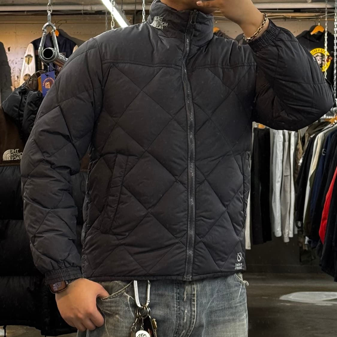 노스페이스 경량패딩 넥로고 (L-XL) 플라이트 시리즈 상품이미지10