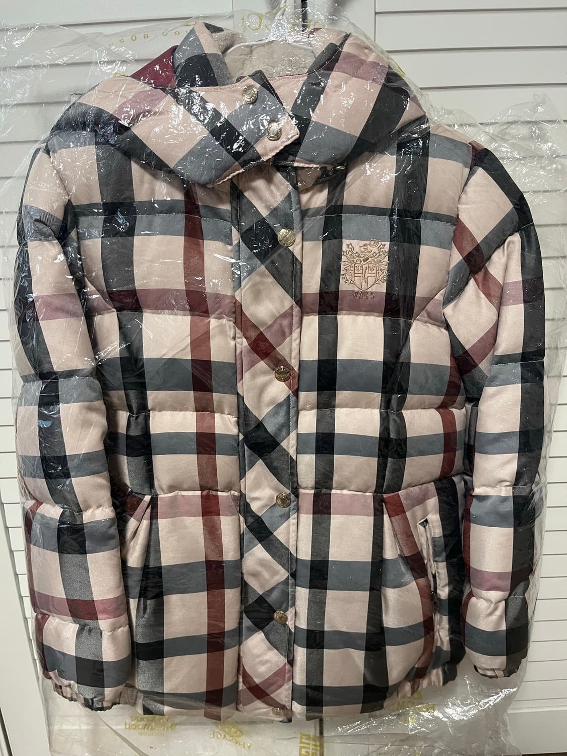 닥스 체크 구스 패딩 상품이미지3